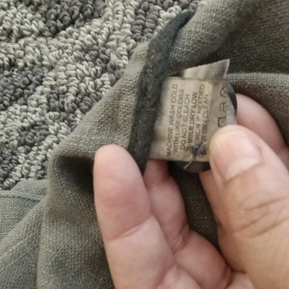 Carbon 2 Colbatvmens Enigma Blazer Ash Gray Linen Cotton Button Business Sz XL - Picture 6 of 10